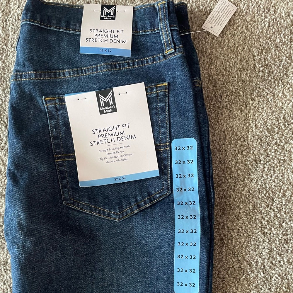 Men’s Jeans 32x32 straight fit premium stretch brand new